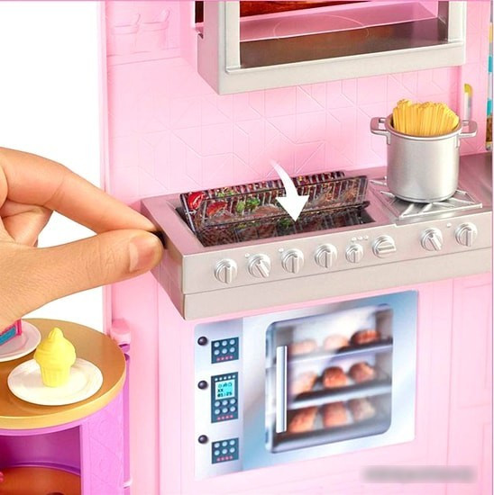 Аксессуары для кукольного домика Barbie Ресторан GXY72 - фото 5 - id-p201483112