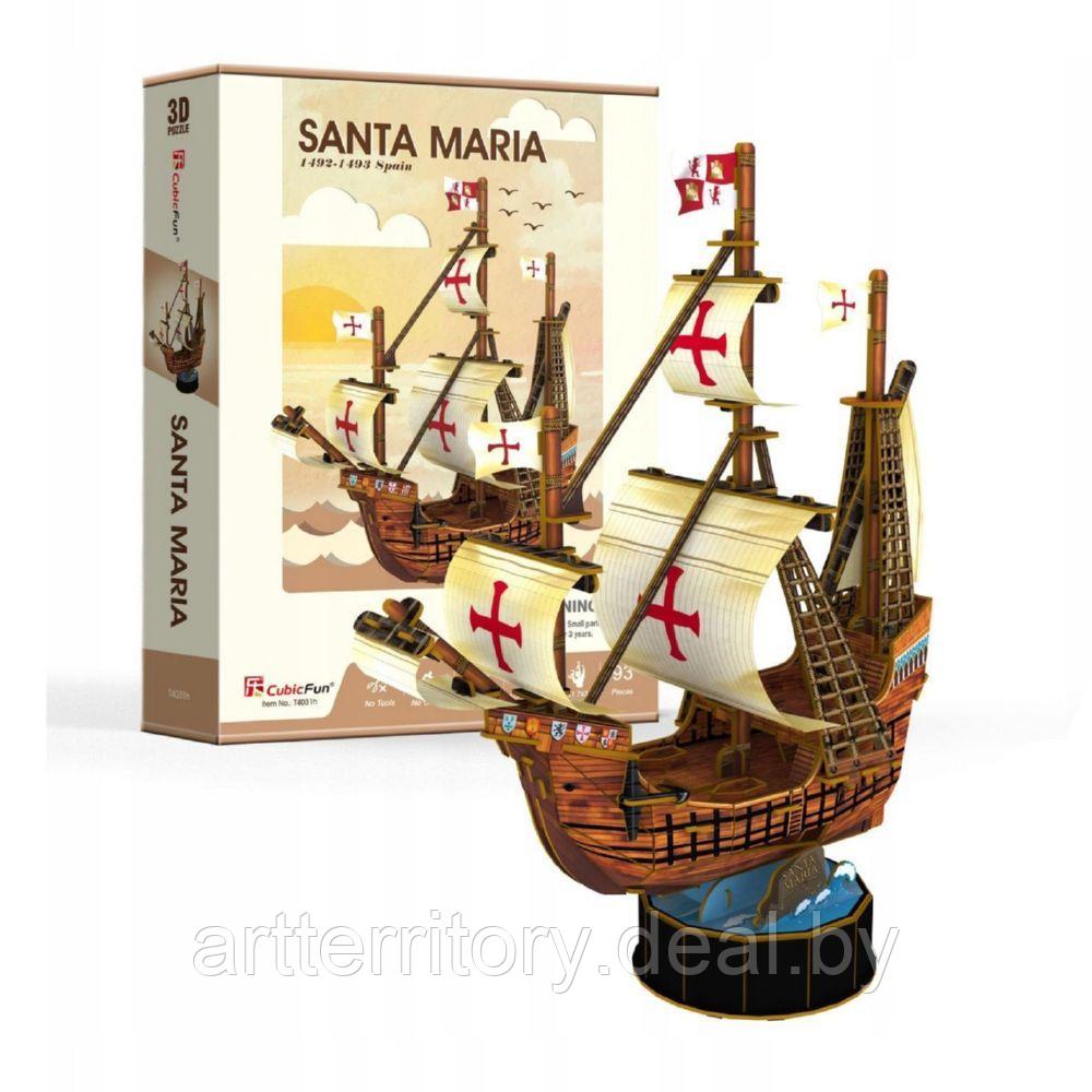 Конструктор 3D пазл. Корабль Санта Мария, Cubic Fun - фото 2 - id-p201477444