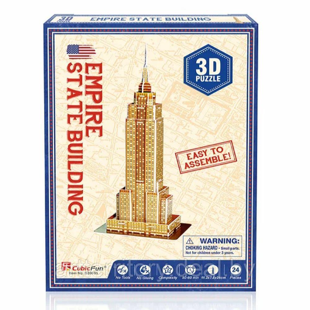 Конструктор 3D пазл. Эмпайр-стейт-билдинг (США, Нью-Йорк) - 24 детали, Cubic Fun - фото 1 - id-p201477532