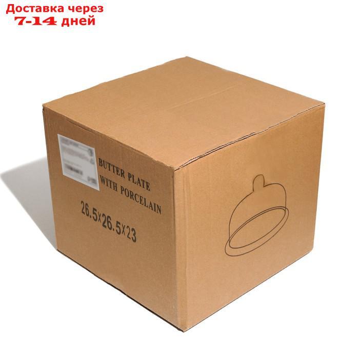 Тортовница с крышкой на керамической подставке "Эстет", 17×23,4×27,5 см - фото 6 - id-p201465573