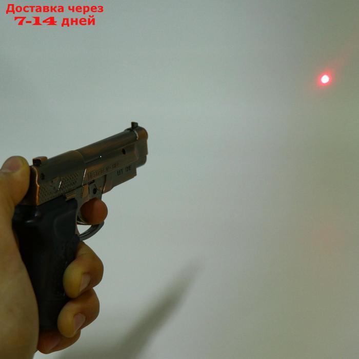 Зажигалка с лазерной указкой "Беретта" на подставке, пьезо, микс, 11х13 см - фото 6 - id-p201464281