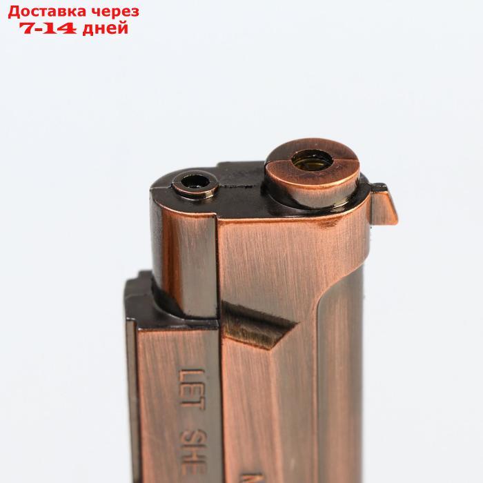 Зажигалка с лазерной указкой "Беретта" на подставке, пьезо, микс, 11х13 см - фото 7 - id-p201464281