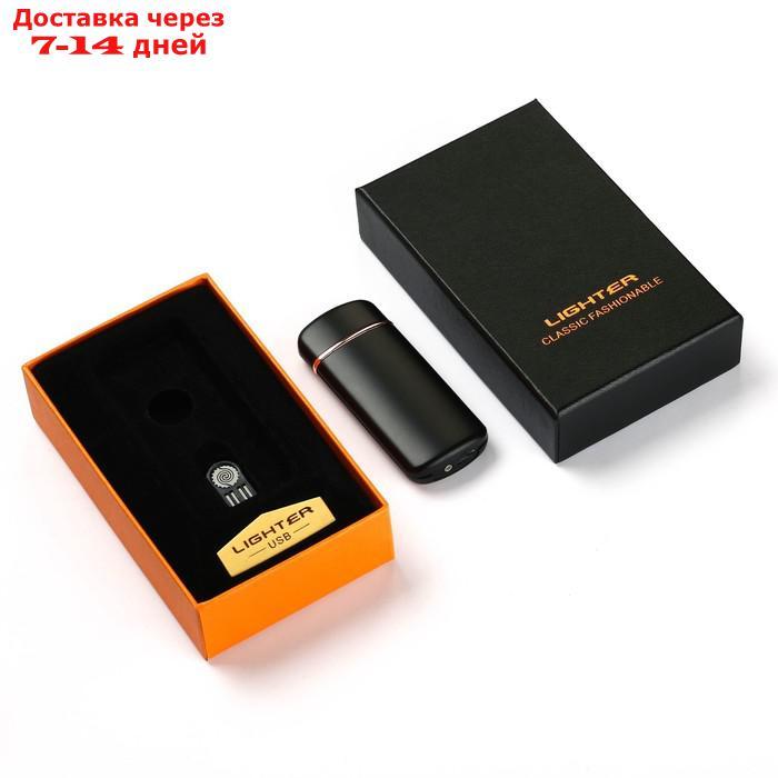 Зажигалка электронная в подарочной коробке, USB, спираль, 3.2х7.5 см - фото 5 - id-p201464332