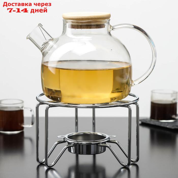 Подставка для чайника со свечкой Доляна "Романтика", 15,5×15,5×10 см - фото 5 - id-p201465624