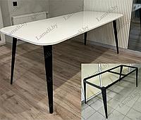 Стол кухонный на металлокаркасе серии "К-3" из постформинга, массива дуба или ЛДСП с выбором размера и цвета