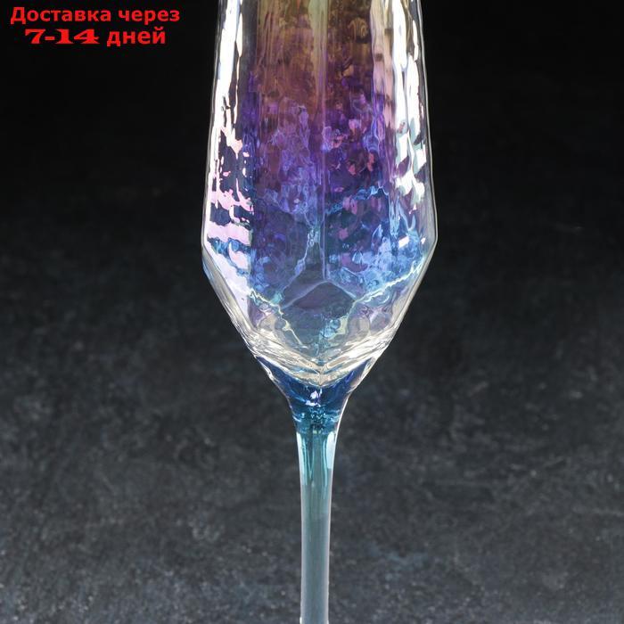 Бокал для шампанского Magistro "Дарио", 180 мл, 5×27,5 см, цвет перламутр - фото 2 - id-p201465681