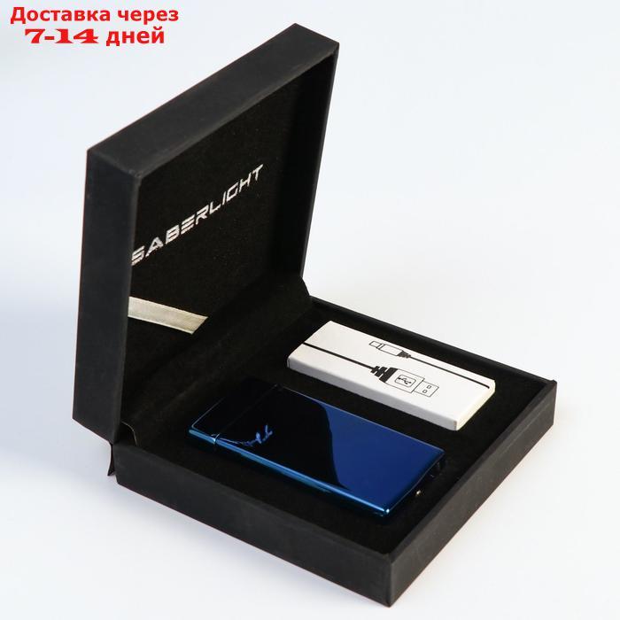 Зажигалка в коробке электронная, темно-синяя, 10х3х10 см - фото 5 - id-p201464564