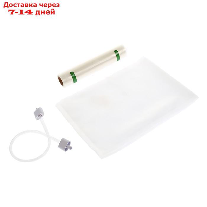 Вакуумный упаковщик Kitfort КТ-1502-1, 110 Вт, 12 л/мин, регулировка давления, белый - фото 4 - id-p201462874