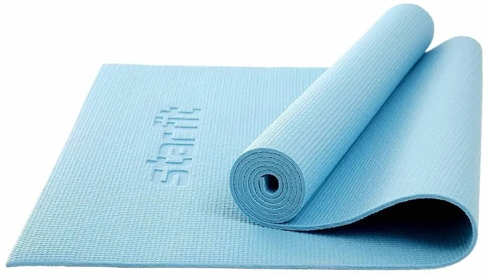 FM-101-05-BLP Коврик гимнастический для йоги STARFIT 173х61х0,5 см, синий пастель - фото 1 - id-p201526657