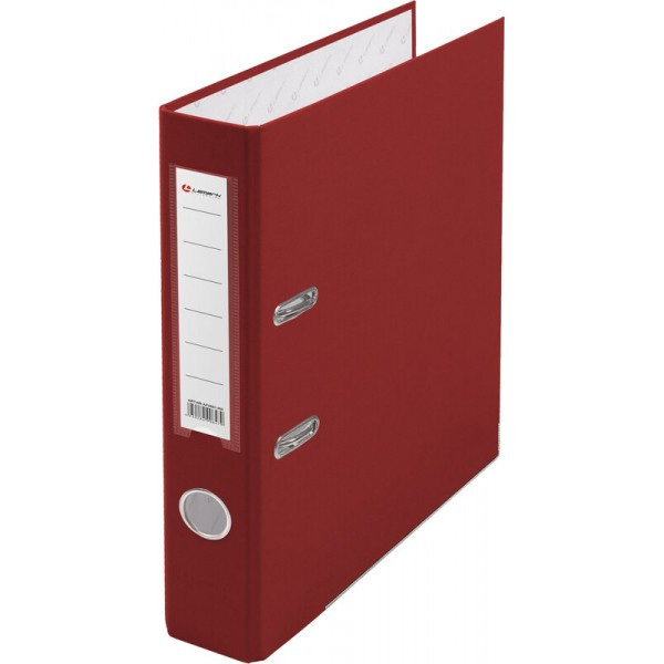 Папка регистратор А4, ПВХ LAMARK, 50 мм, с мет. уголком, красный, арт.AF0601-RD1