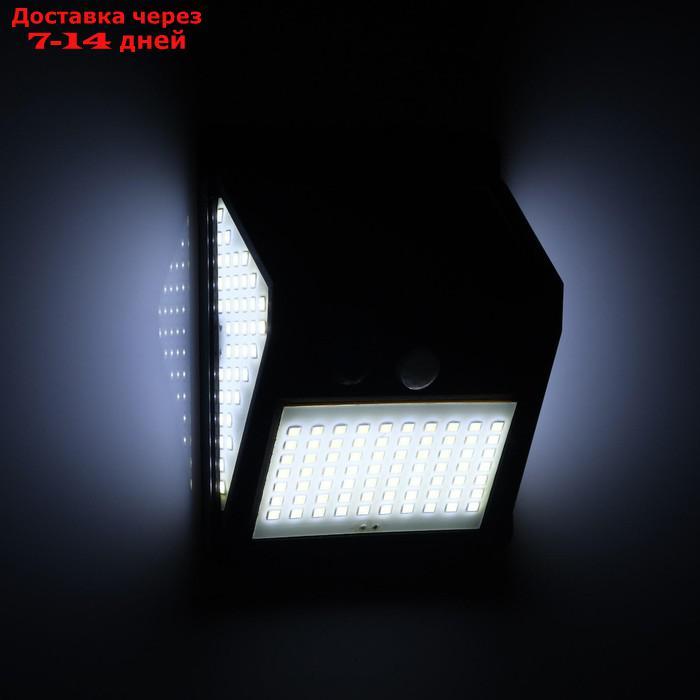Светильник уличный с датчиком движения, солнечная батарея, 15 Вт, 70+40+40 LED, черный - фото 3 - id-p201463941