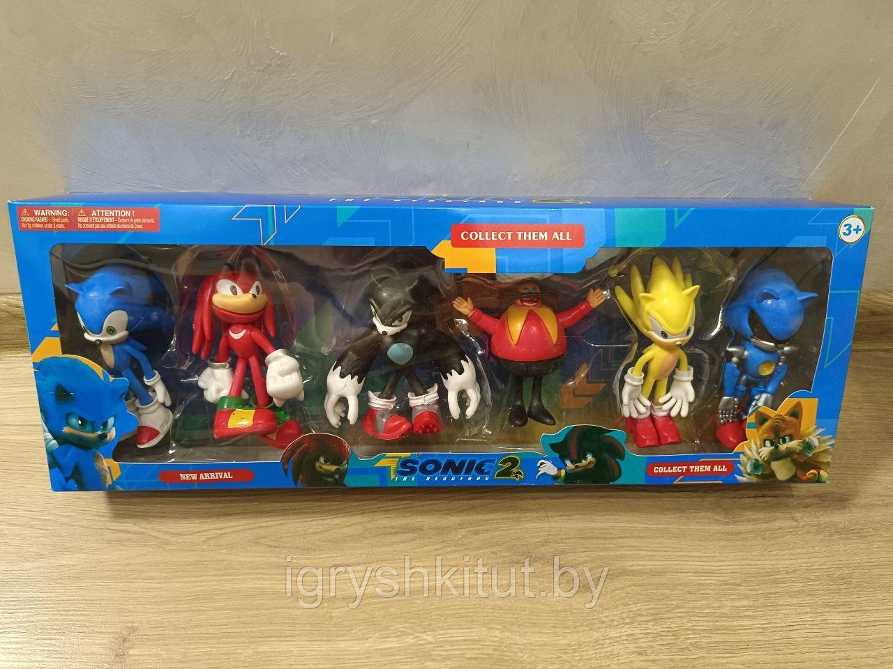 Набор фигурок героев из м/ф Соник (Sonic 2), 6 героев, арт.962465 - фото 5 - id-p164871870