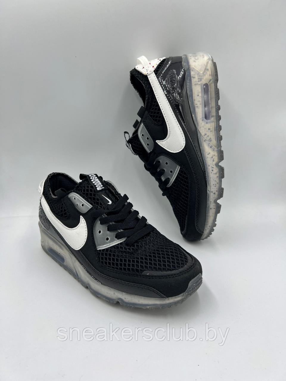 Кроссовки мужские Nike Air Max Terrascape 90 чёрно-белые - фото 5 - id-p201538884