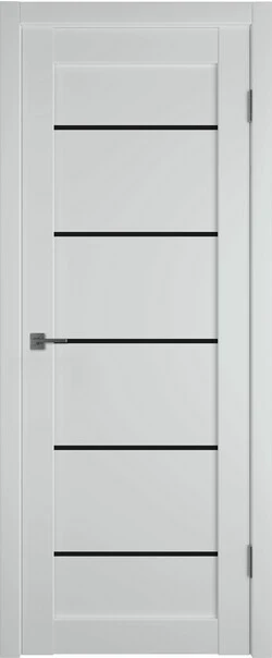 Дверь межкомнатная EMALEX E27 ДО (Steel) black gloss