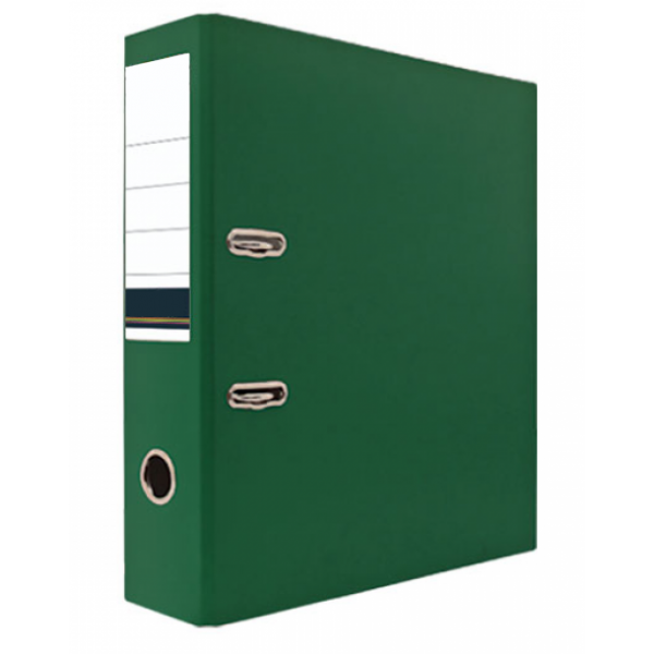 Папка-регистратор 75мм, PVC, арт. IND 8/24 PVC, цвет зеленый(работаем с юр лицами и ИП) - фото 1 - id-p113247205