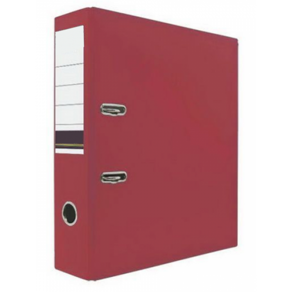 Папка-регистратор 75 мм, PVC, арт. IND 8/24 PVC, цвет красный(работаем с юр лицами и ИП) - фото 1 - id-p113247206