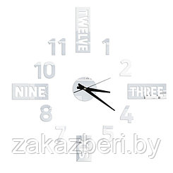 Интерьерные часы-наклейка Time, плавный ход, d = 70 см, мод. AM-10