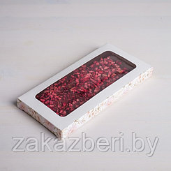 Коробка для шоколада «Нежность», с окном, 17,3 × 8,8 × 1,5 см