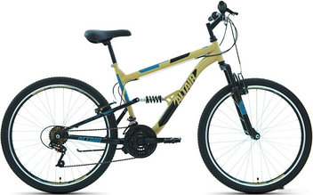 Велосипед горный Altair MTB FS 26 1.0 Бежево-чёрный