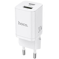 Зарядное устройство Hoco N13 Type-C PD30W QC3.0 (Белый)