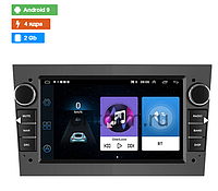 Штатная магнитола OEM для Opel Corsa С, Corsa D (темно-серая) на Android 9 (Wi-fi, GPS, usb)