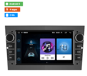 Штатная магнитола OEM для Opel Signum I (темно-серая) на Android 9 (Wi-fi, GPS, usb)