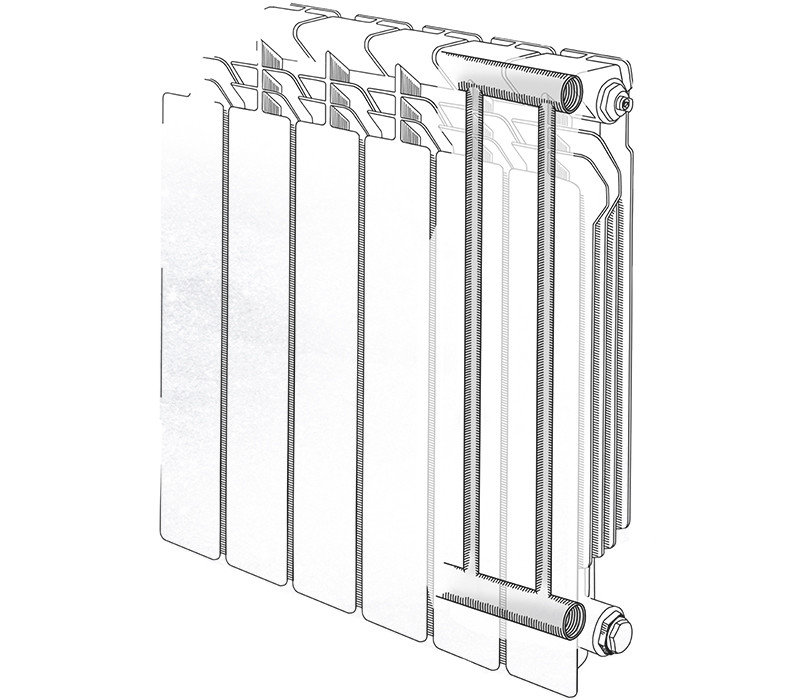 Радиатор отопления биметаллический Standard Hidravlika Ducla B80 (500/80) - фото 4 - id-p201563018
