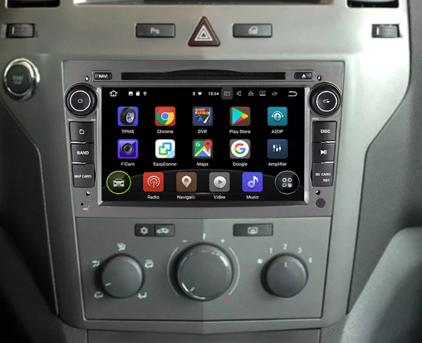 Штатная магнитола Carmedia для Opel Vivaro с DVD (титан) на Android 10 (2/16gb) WIFI GPS