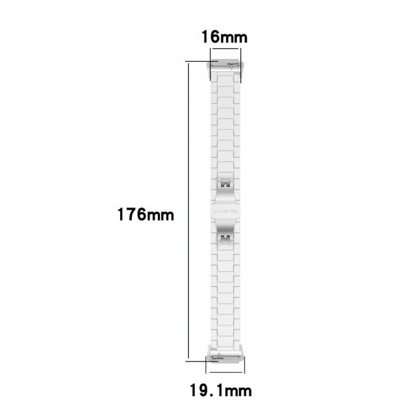 Металлический блочный браслет Rumi Snake для Huawei Band 7 Серебристый - фото 3 - id-p200954377