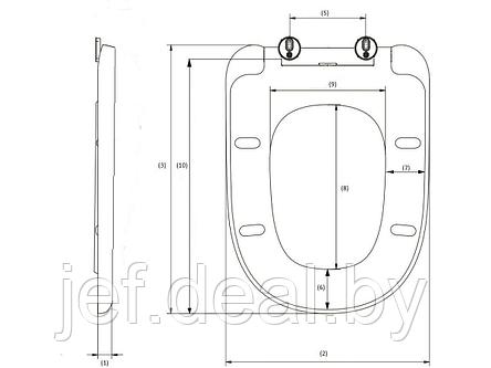 Сиденье для унитаза COMFORT PLUS AV ENGINEERING AVWHR208C, фото 2