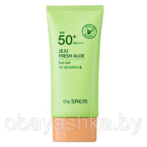 Крем с SPF защитой с экстрактом алоэ Jeju Fresh Aloe Sun Gel spf50+ 60гр - фото 1 - id-p201564308