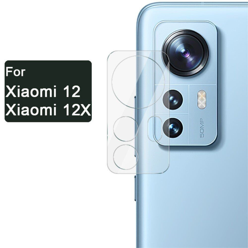 Защитное стекло на камеру для Xiaomi 12 / 12X (прозрачный) - фото 1 - id-p201592058