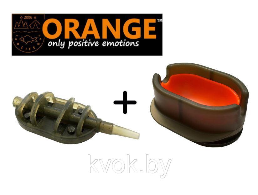 Кормушка ORANGE Classic Flat Method + Method Mould 40 гр - фото 1 - id-p201592160