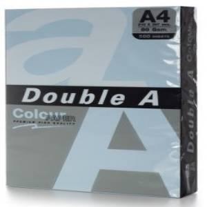 Бумага цветная DOUBLE A, А4, 80 г/м, цвет голубой, 100 листов (Цена с НДС)