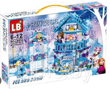 Детский конструктор для девочек Холодное сердце. Волшебный ледяной замок Эльзы lb574 frozen, аналог лего lego - фото 3 - id-p201620228