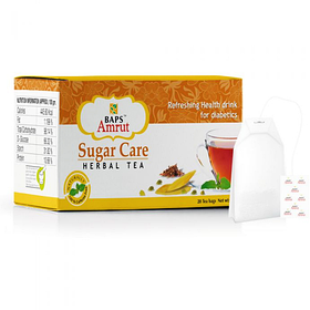 Травяной чай "Контроль Сахара" (Sugar Care Herbal Tea) Baps Amrut, 1 саше Индия