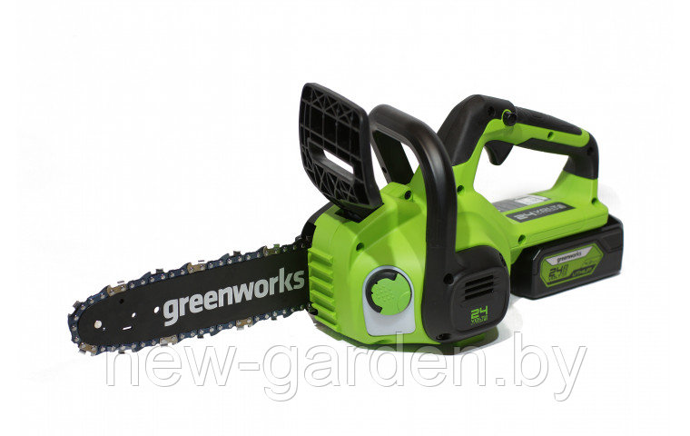 Пила цепная аккумуляторная Greenworks G24CS25 24В