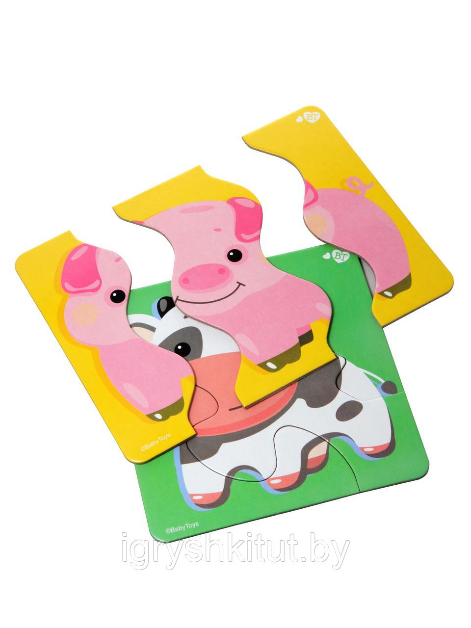 Тройные пазлы «Домашние животные» серии Baby Toys, арт.02500 - фото 4 - id-p201625496