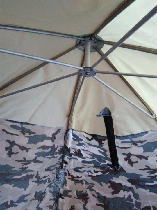 Зимняя палатка зонт для рыбалки 240х240х145 см, AROWANA Beluga - фото 6 - id-p192982747