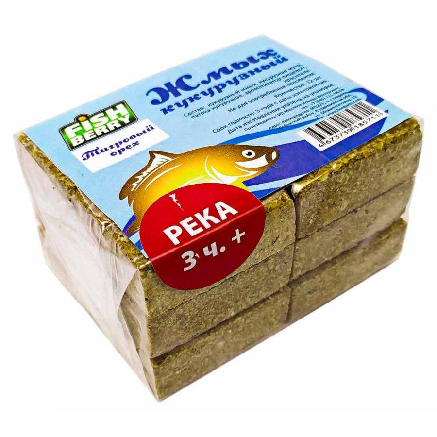 Fishberry Жмых кукурузный Макуха "Тигровый орех. Река 3 часа+" 12шт