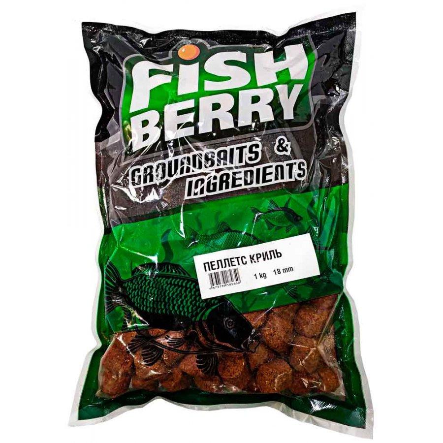 FISHBERRY Пеллетс карповый (криль, цвет - оранж) 18мм - 1 кг