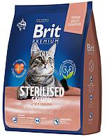 Корм в развес Brit Premium Cat Sterilized для взрослых стерилизованных котов, лосось и курица 1кг