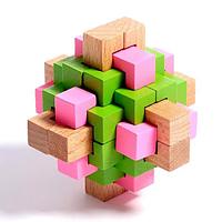 Puzzle Головоломка деревянная сборная разноцветная