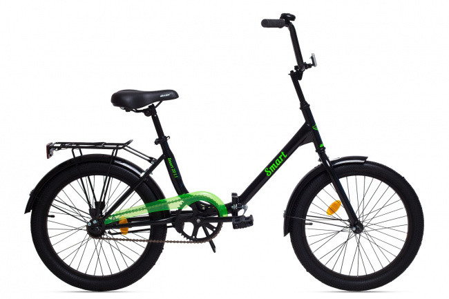 Велосипед Складной Aist Smart 20 1.1 Черно-зеленый - фото 1 - id-p201626975