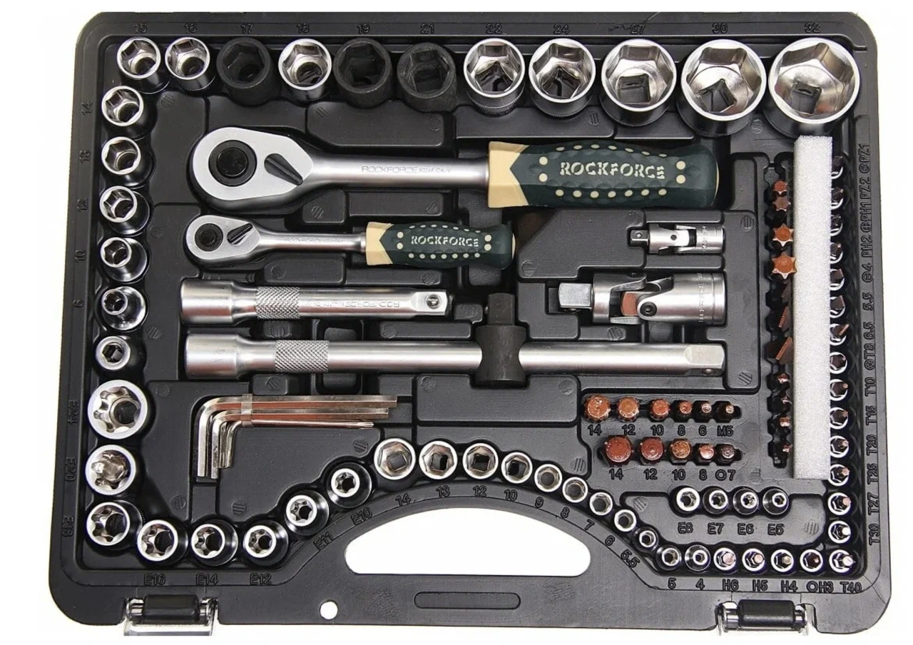 Универсальный набор инструментов RockForce RF-4941-5 PREMIUM (100 предметов) - фото 3 - id-p201627131