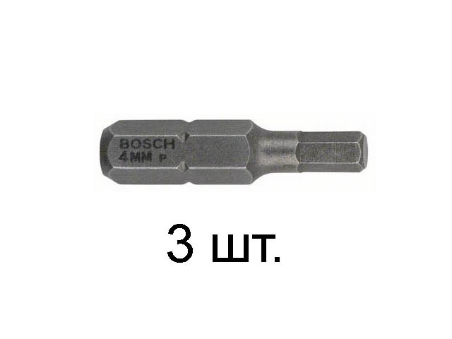 Насадка с шестигр. хв. Is 4  25мм  (2607001724) (3 шт) (BOSCH)