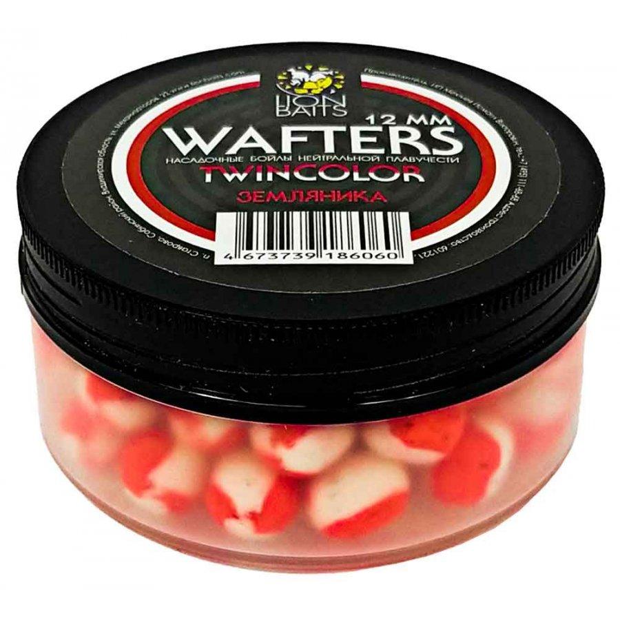 Бойлы нейтральной плавучести двухцветные (Wafters) "Земляника" 12мм ...