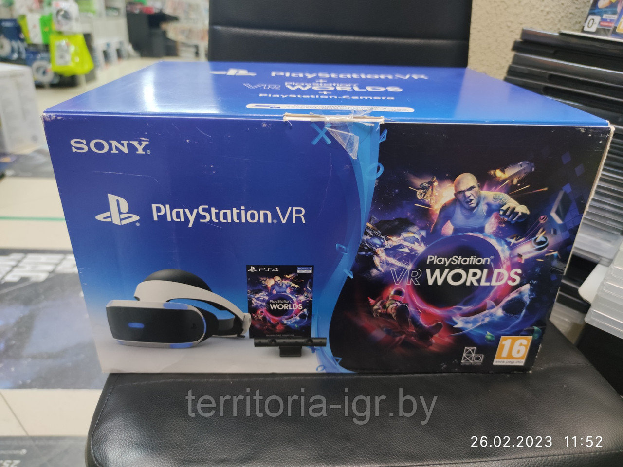 Sony PlayStation VR(CUH-ZVR1) шлем виртуальной реальности + Камера Б/У (PS4) - фото 1 - id-p201637539