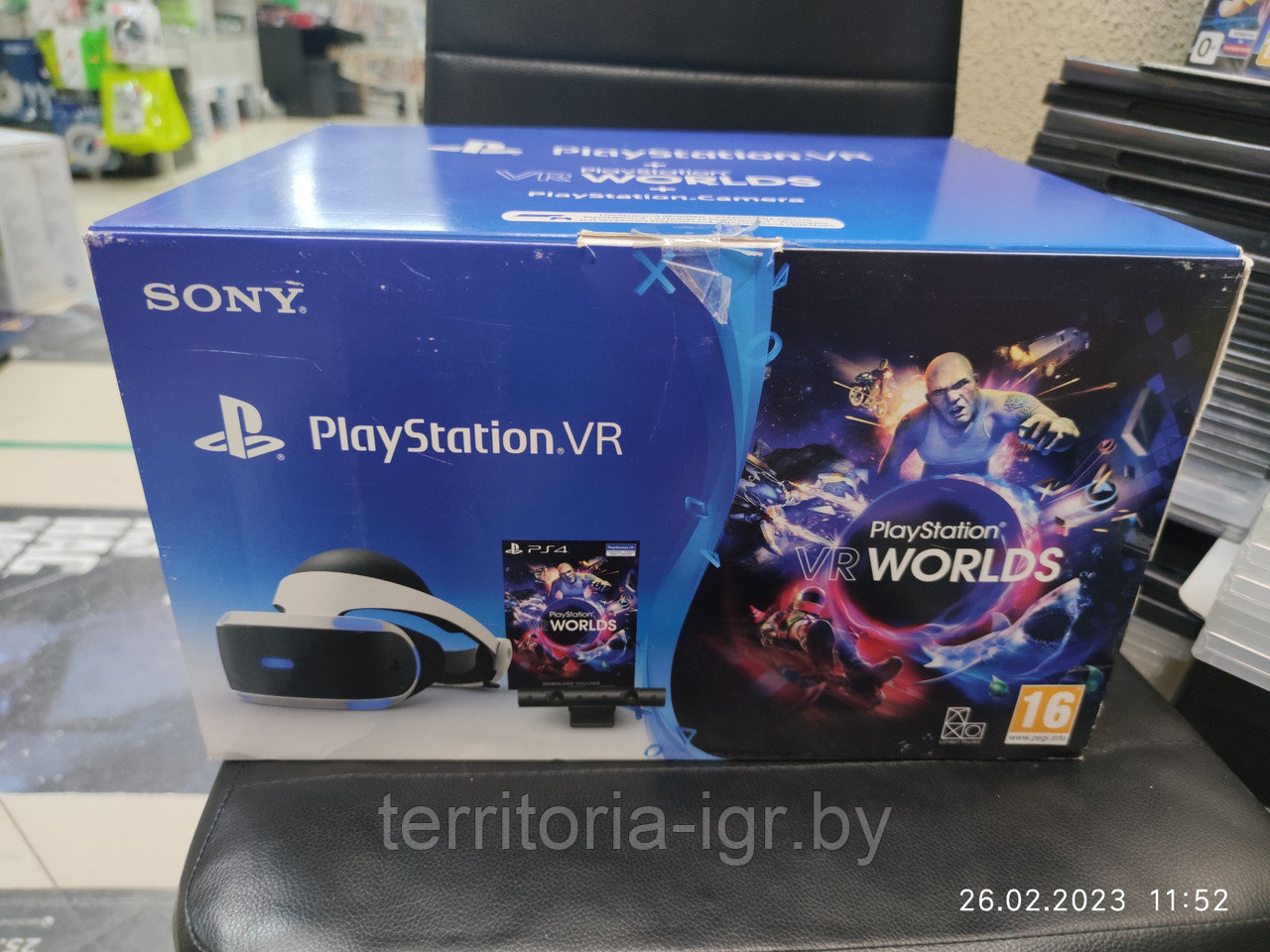 Sony PlayStation VR(CUH-ZVR1) шлем виртуальной реальности Б/У (PS4) - фото 1 - id-p201637601