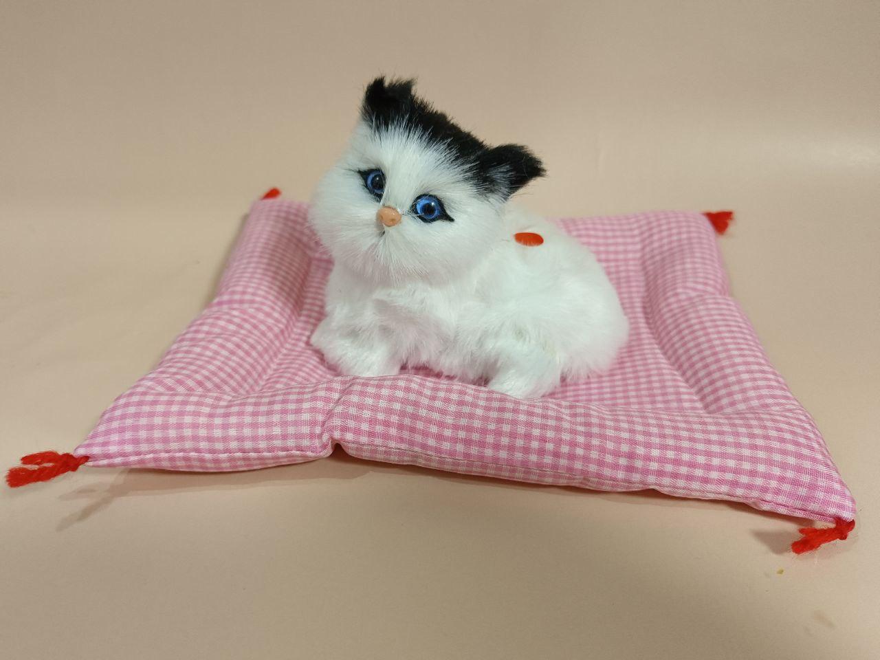 Игрушка Пушистый котик на подушке, арт.SS301776/G-2